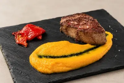 Solomillo en pizarra